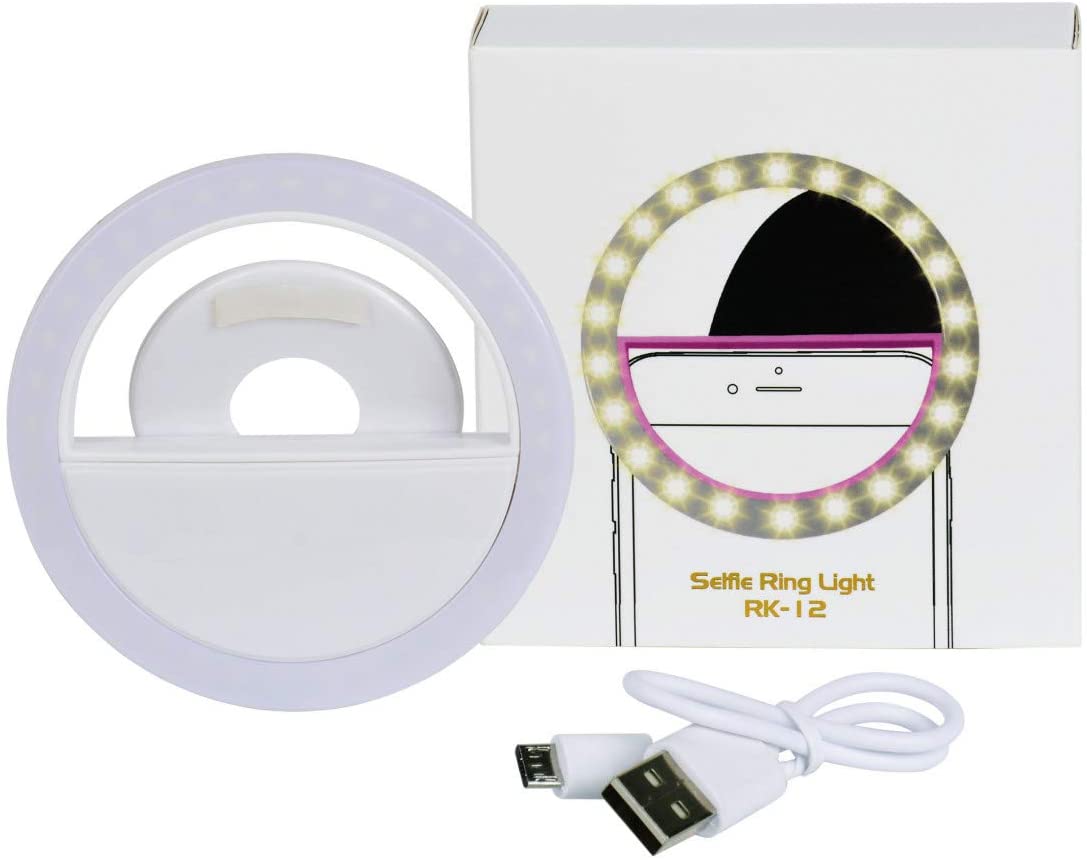 Buy Selfie LED Ring Light USB Charging Mobile Phone Clip 1pc Online